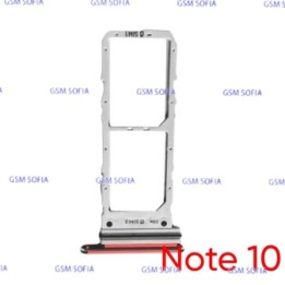 Bandeja Sim para Samsung Galaxy Note 10 / N970 - Rojo