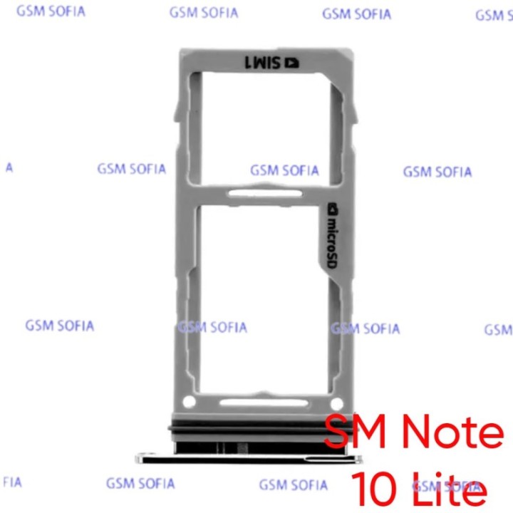 Bandeja Sim para Samsung Galaxy Note 10 Lite / N770 - Negro