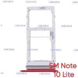 Bandeja Sim para Samsung Galaxy Note 10 Lite / N770 - Rojo