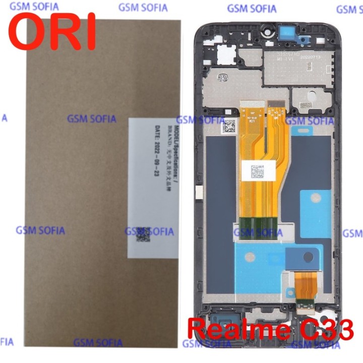Servipack Caja Pantalla completa ori con marco Para OPPO Realme C33 / RMX3624