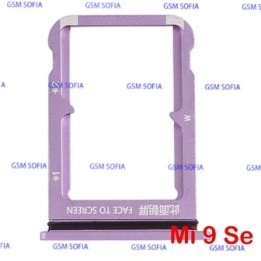 Bandeja Sim + Micro SD Para Xiaomi Mi 9 SE/ Mi 9SE - Morada