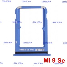 Bandeja Sim + Micro SD Para Xiaomi Mi 9 SE/ Mi 9SE - Azul