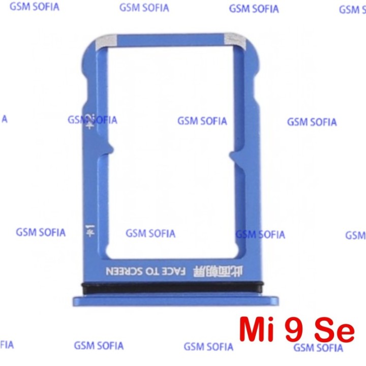 Bandeja Sim + Micro SD Para Xiaomi Mi 9 SE/ Mi 9SE - Azul