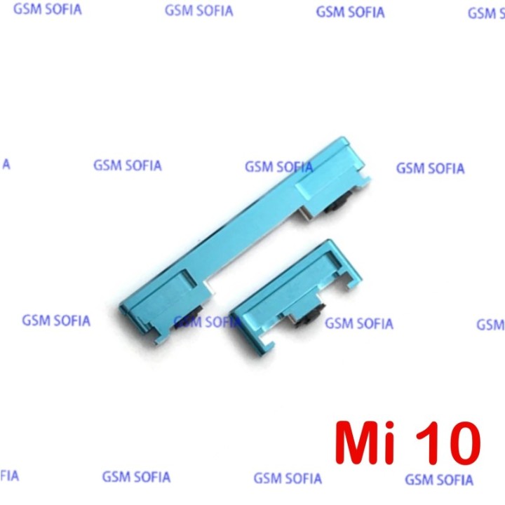 Pulsador Botón lateral Para Xiaomi Mi 10 / Mi 10 Pro - Azul verde