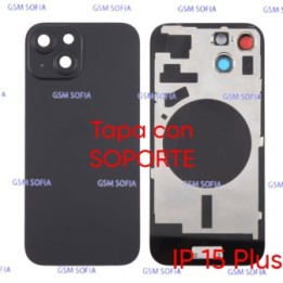 Tapa Trasera con Soporte Para IPhone 15 Plus - Negro