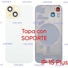 Tapa Trasera con Soporte Para IPhone 15 Plus - Oro