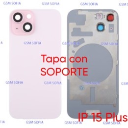 Tapa Trasera con Soporte Para IPhone 15 Plus - Rosa