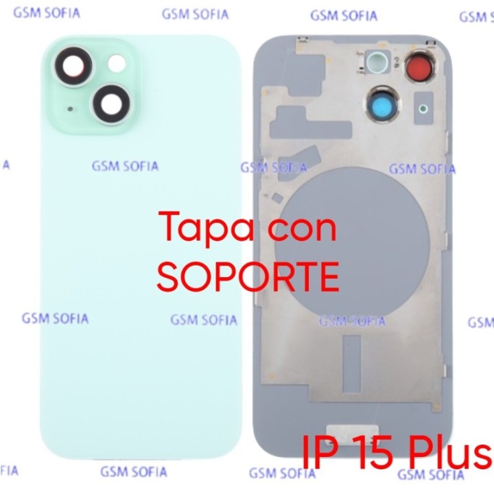 Tapa Trasera con Soporte Para IPhone 15 Plus - Verde