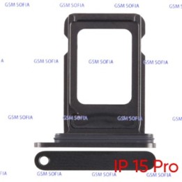 Bandeja sim Para IPhone 15 pro / IPhone 15 Pro Max - Negro