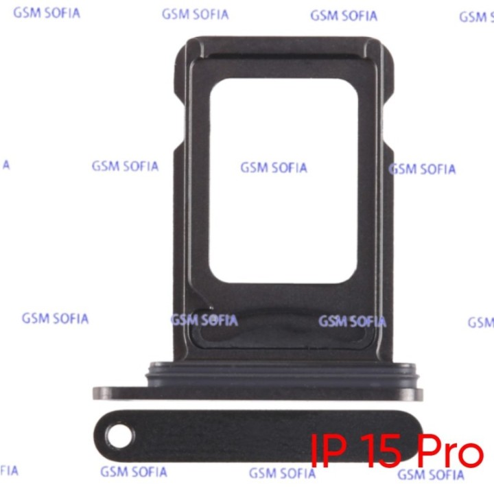 Bandeja sim Para IPhone 15 pro / IPhone 15 Pro Max - Negro