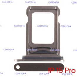 Bandeja sim Para IPhone 15 pro / IPhone 15 Pro Max - Titanic