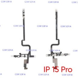 Flex Power + Volumen con pulsador silencio Para IPhone 15 Pro