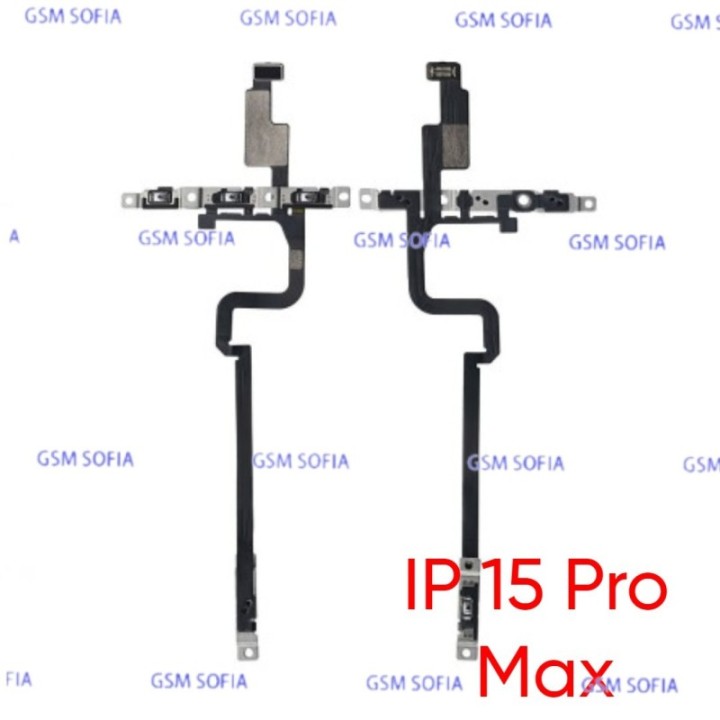 Flex Power + Volumen con pulsador silencio Para IPhone 15 Pro Max