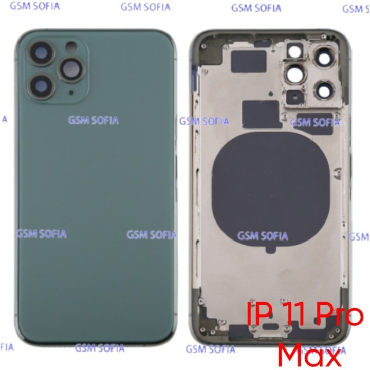 Chasis De Pantalla / Tapa Con Marco Para IPhone 11 PRO MAX - Verde Oscura