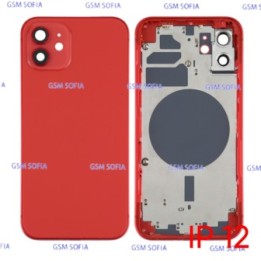 Chasis De Pantalla sin flex / Tapa Con Marco Para IPhone 12 - Roja