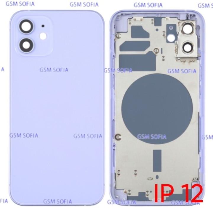 Chasis De Pantalla sin flex / Tapa Con Marco Para IPhone 12 - Lila