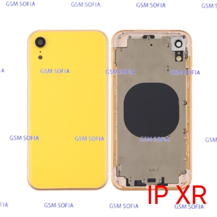 Carcasa / chasis trasera / tapa trasera para iPhone xr - Amarillo