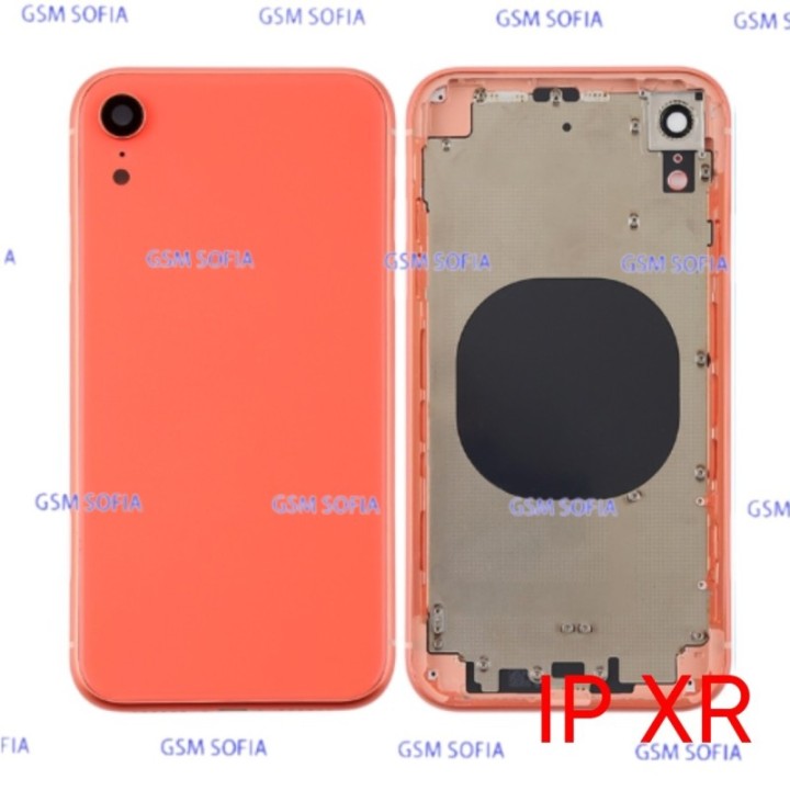 Carcasa / chasis trasera / tapa trasera para iPhone xr - Naranja