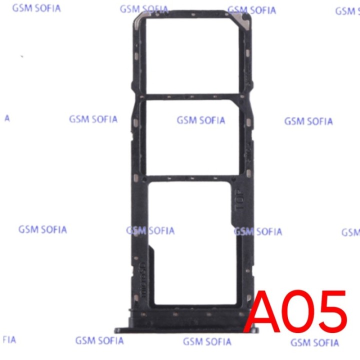 Bandeja sim + SD Para Samsung Galaxy A05 / A055 - Negro