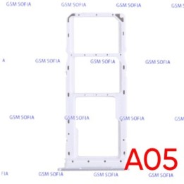 Bandeja sim + SD Para Samsung Galaxy A05 / A055 - Plata