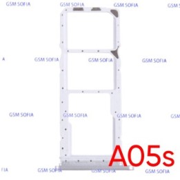 Bandeja sim + SD Para Samsung Galaxy A05S / A057 - Plata