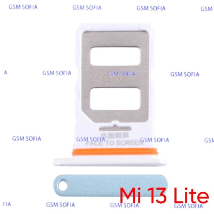Bandeja sim + SD Para Xiaomi Mi 13 Lite - Azul