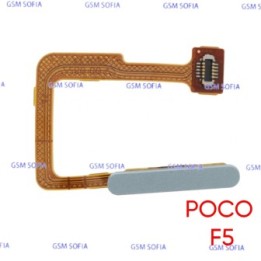 Flex huella + Power Para PocoPhone F5 / Poco F5 - Plata