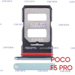 Bandeja sim + SD Para PocoPhone F5 Pro / Poco F5 Pro - Verde