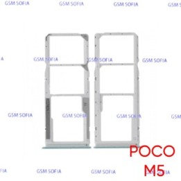 Bandeja sim + SD Para PocoPhone M5 / Poco M5 - Verde