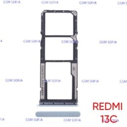 Bandeja sim + SD Para Redmi 13C - Azul