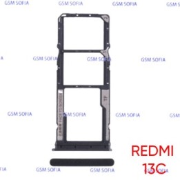 Bandeja sim + SD Para Redmi 13C - Negro