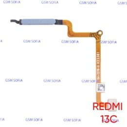 Flex huella + Power Para Redmi 13C - Azul