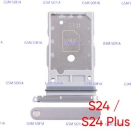 Bandeja sim + SD Para Samsung Galaxy S24 S921B /S24 Plus S926B - Crema