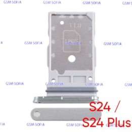 Bandeja sim + SD Para Samsung Galaxy S24 S921B /S24 Plus S926B - Plata