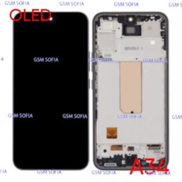 Pantalla completa oled con marco Para Samsung Galaxy A34 5G / A346 - Negro