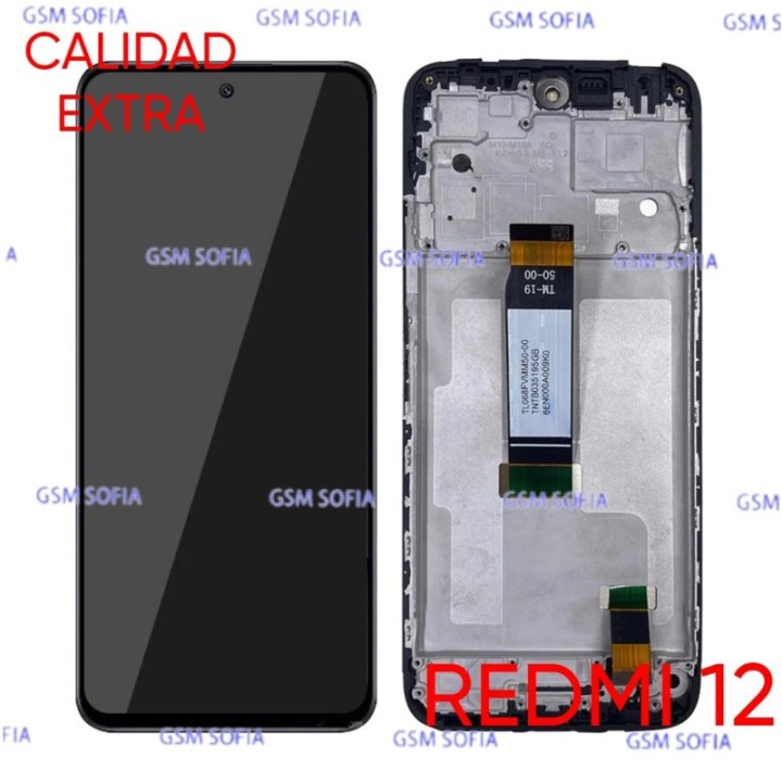 Pantalla Completa Calidad Extra con marco Para Redmi 12 4G / Redmi 12 5G
