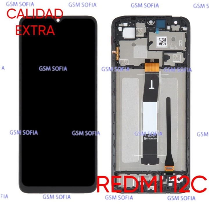 Pantalla Completa Calidad Extra con marco Para Redmi 12c