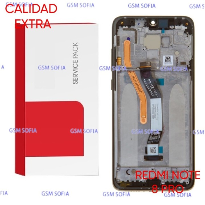 Pantalla Completa Calidad Extra Con Marco Para Xiaomi Redmi Note 8 Pro