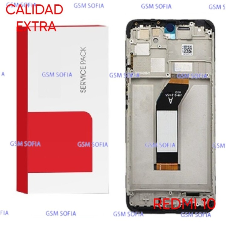 Pantalla Completa Calidad Extra Con Marco Para Xiaomi Redmi 10