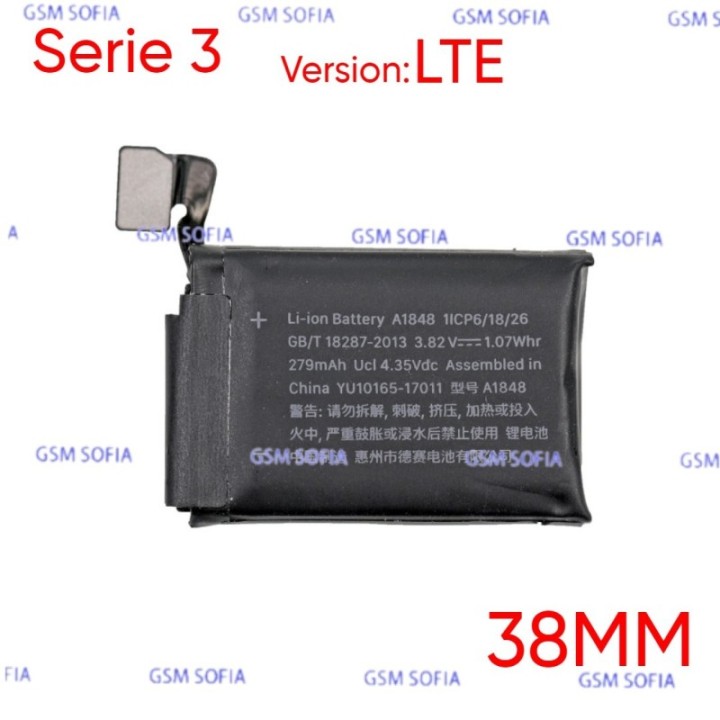 Bateria Para Reloj Apple Watch Serie 3 38mm Version : LTE