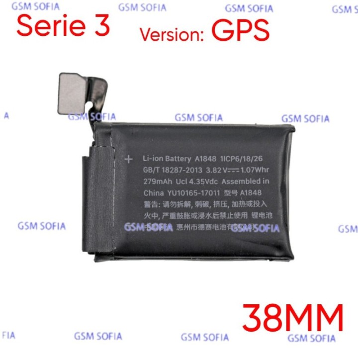 Bateria Para Reloj Apple Watch Serie 3 38mm Version : GPS