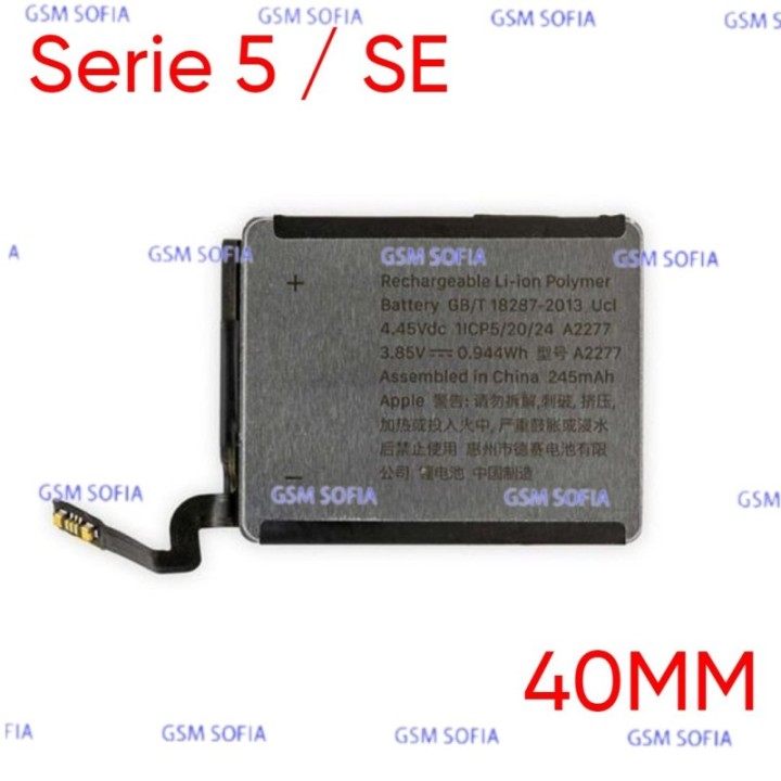 Bateria Para Reloj Apple Watch Serie 5 / Serie SE 40mm