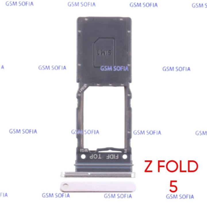 Bandeja sim para samsung galaxy Z FOLD 5 5G / F946B - Plata