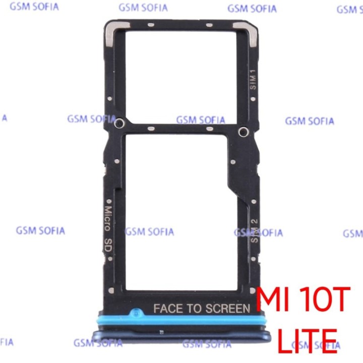 Bandeja Sim Para Xiaomi Mi 10T Lite / Mi 10T Lite 5G - Negro/Marino