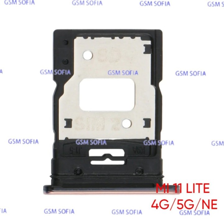 Bandeja Sim Para Xiaomi Mi 11 Lite 4G / Mi 11 Lite 5G / Mi 11 Lite NE - Rosa