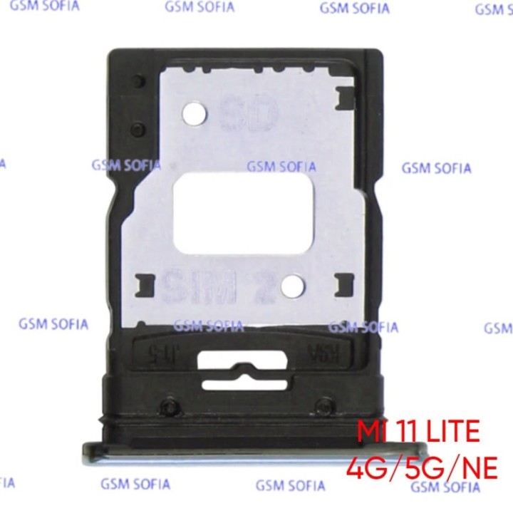 Bandeja Sim Para Xiaomi Mi 11 Lite 4G / Mi 11 Lite 5G / Mi 11 Lite NE - Azul