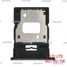 Bandeja Sim Para Xiaomi Mi 11 Lite 4G / Mi 11 Lite 5G / Mi 11 Lite NE - Negro