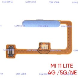 Flex Power lector de Huella Para Xiaomi Mi 11 Lite 4G / Mi 11 Lite 5G / Mi 11 Lite NE - Azul