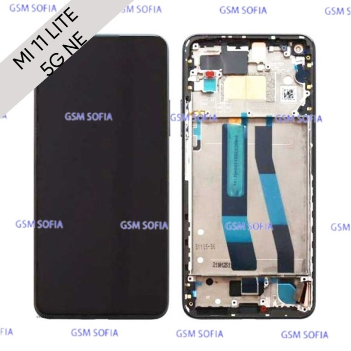 Pantalla completa original con marco para Xiaomi Mi 11 lite 5G NE - Negro