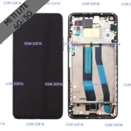Pantalla completa original con marco para Xiaomi Mi 11 lite 4G / Mi 11 Lite 5G - Negro